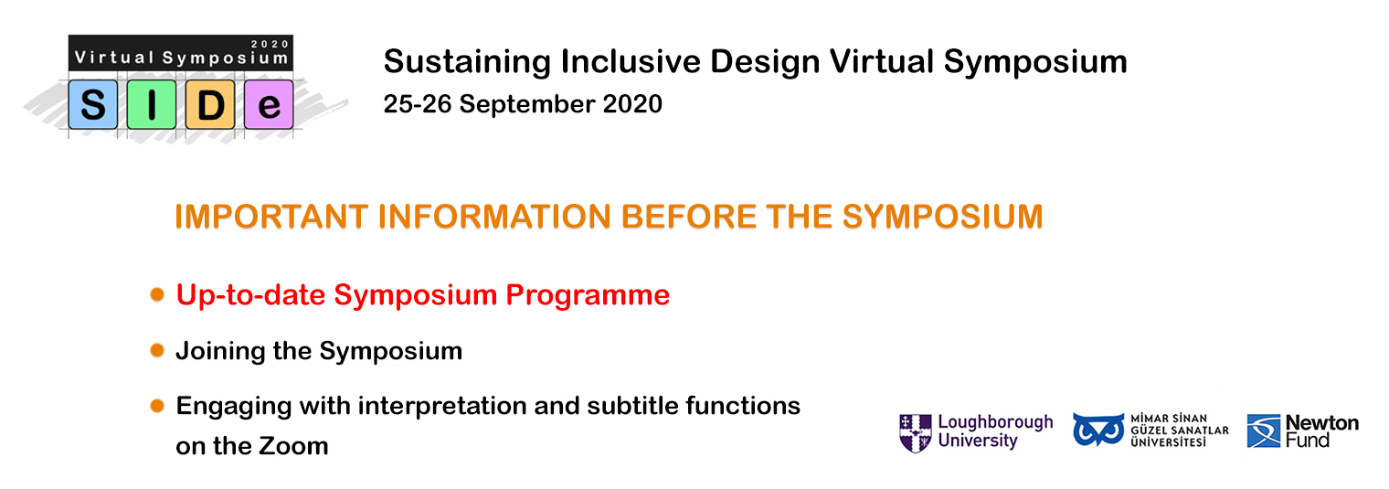 Sustaining Inclusive Design–Virtual Symposium